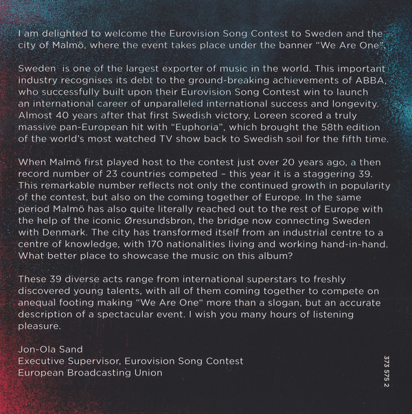 Eurovision Song Contest 2013; Malmo we Are One : Inlay01